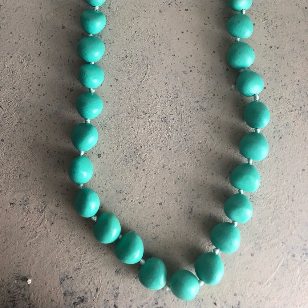 Turquoise Stone Long-line Necklace
